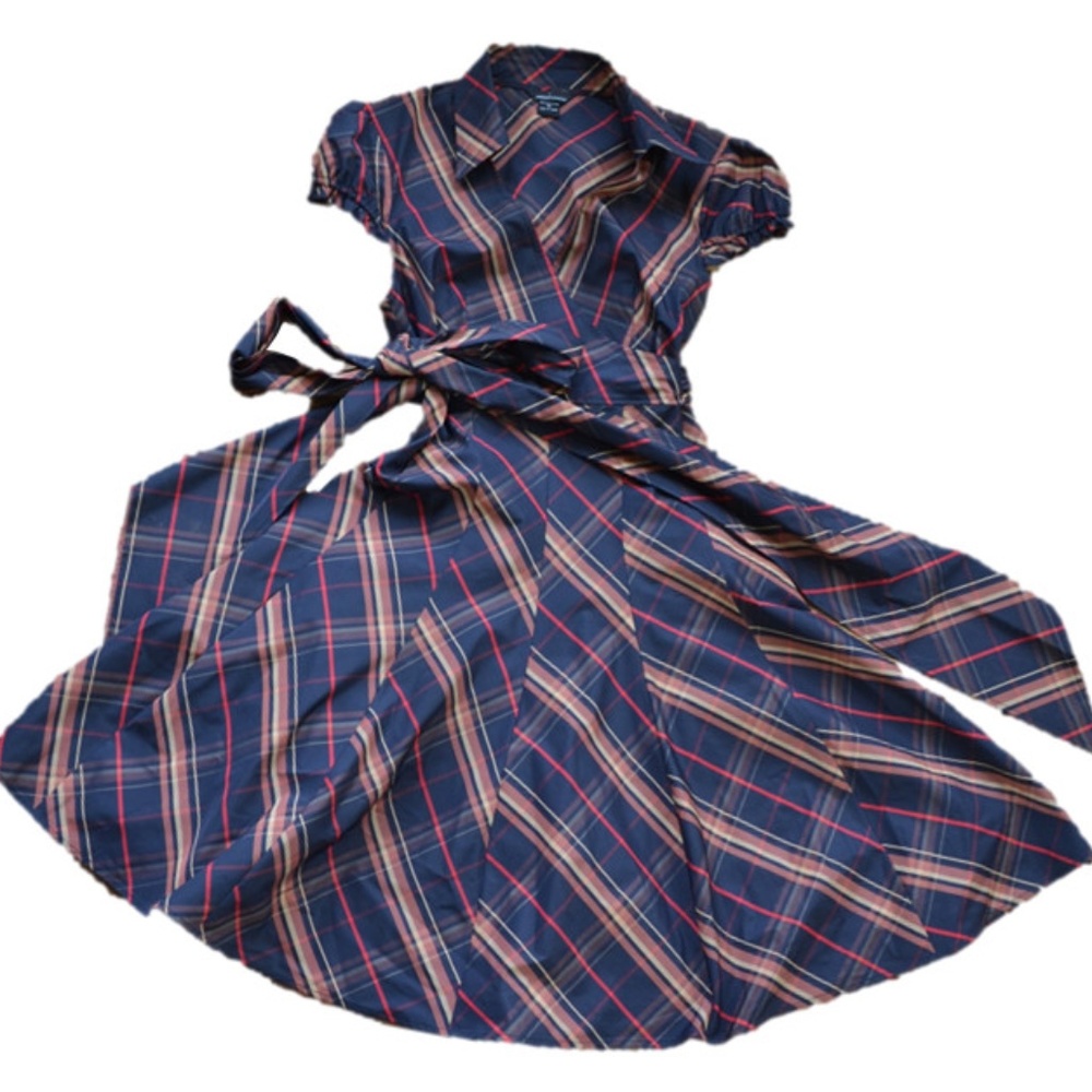 Burberry-like Design Print Dress